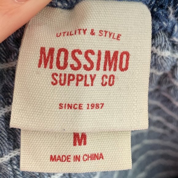 Mossimo Denim Jean Strapless Fit Flare Dress M - Picture 4 of 9